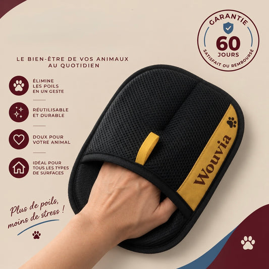 Gant Anti-Poils pour Textiles - Wouvia